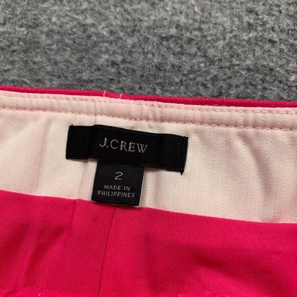 J Crew Skirt Womens 2 Barbie Pink Linen Blend Button Up Removable Belt Pockets - Picture 5 of 13